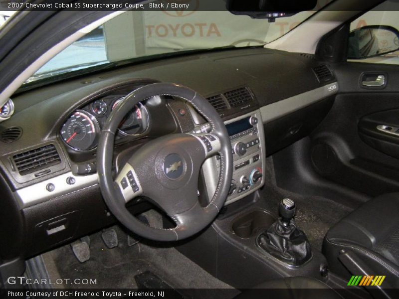  2007 Cobalt SS Supercharged Coupe Ebony Interior