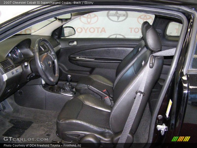  2007 Cobalt SS Supercharged Coupe Ebony Interior