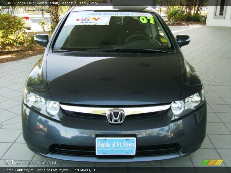 Magnetic Pearl / Ivory 2007 Honda Civic Hybrid Sedan