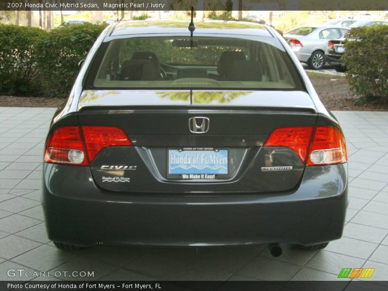 Magnetic Pearl / Ivory 2007 Honda Civic Hybrid Sedan