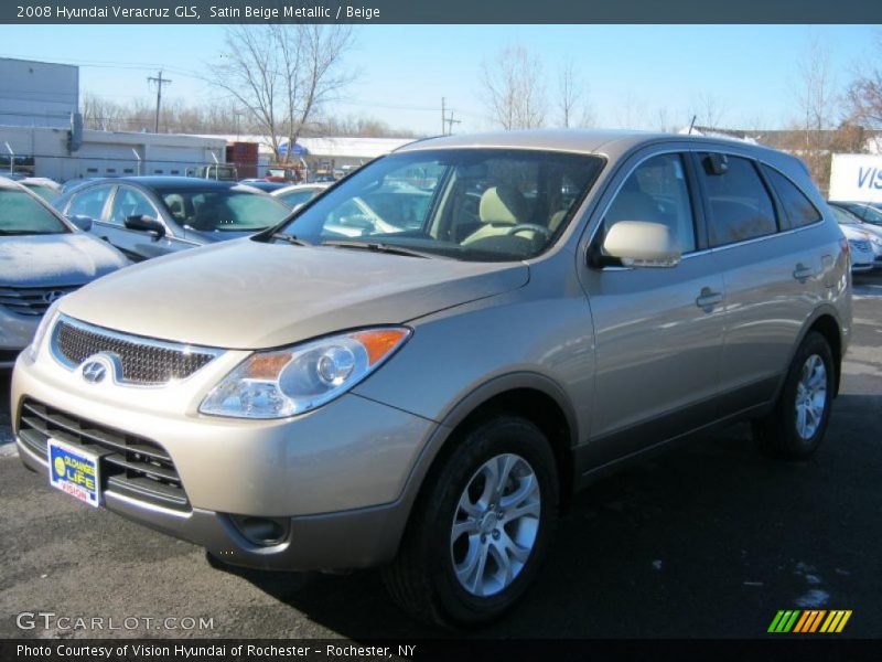 Satin Beige Metallic / Beige 2008 Hyundai Veracruz GLS
