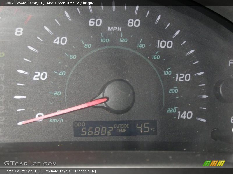 Aloe Green Metallic / Bisque 2007 Toyota Camry LE