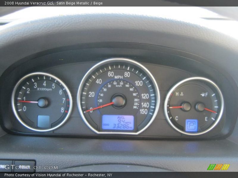 Satin Beige Metallic / Beige 2008 Hyundai Veracruz GLS