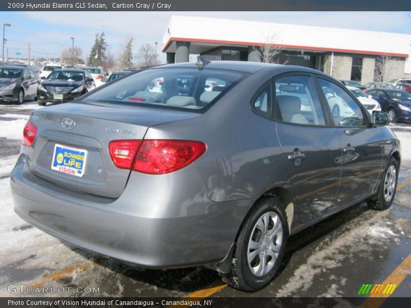 Carbon Gray / Gray 2009 Hyundai Elantra GLS Sedan