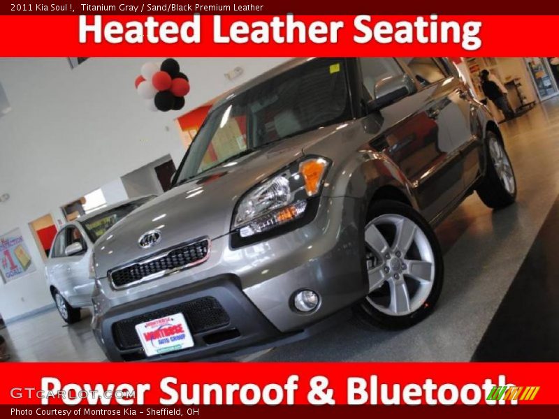 Titanium Gray / Sand/Black Premium Leather 2011 Kia Soul !
