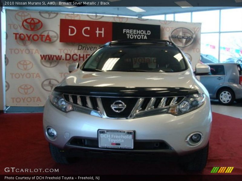 Brilliant Silver Metallic / Black 2010 Nissan Murano SL AWD