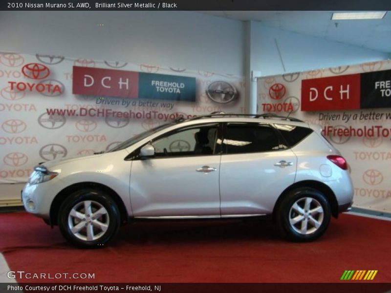 Brilliant Silver Metallic / Black 2010 Nissan Murano SL AWD