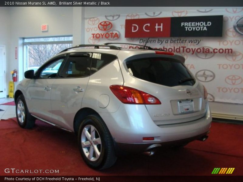 Brilliant Silver Metallic / Black 2010 Nissan Murano SL AWD