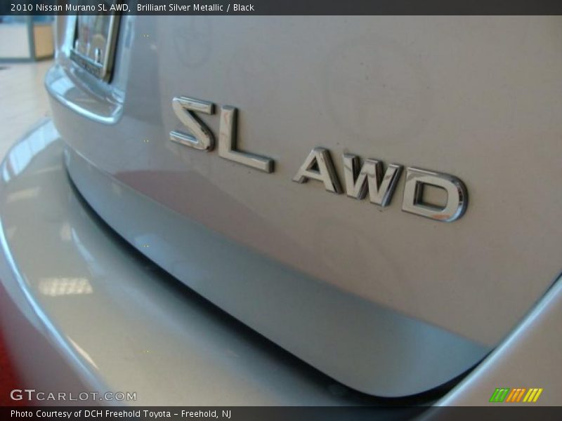 Brilliant Silver Metallic / Black 2010 Nissan Murano SL AWD