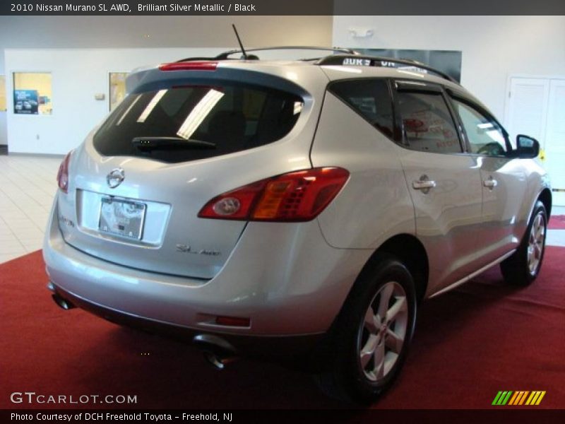 Brilliant Silver Metallic / Black 2010 Nissan Murano SL AWD
