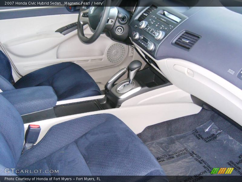 Magnetic Pearl / Ivory 2007 Honda Civic Hybrid Sedan