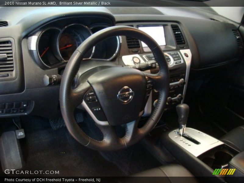 Brilliant Silver Metallic / Black 2010 Nissan Murano SL AWD