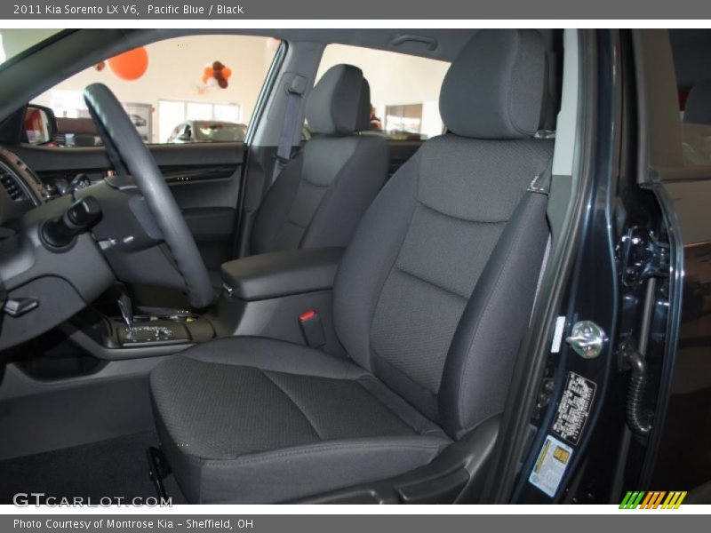 Pacific Blue / Black 2011 Kia Sorento LX V6