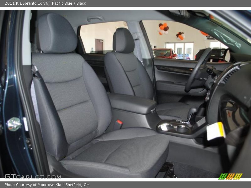 Pacific Blue / Black 2011 Kia Sorento LX V6