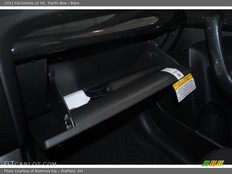 Pacific Blue / Black 2011 Kia Sorento LX V6