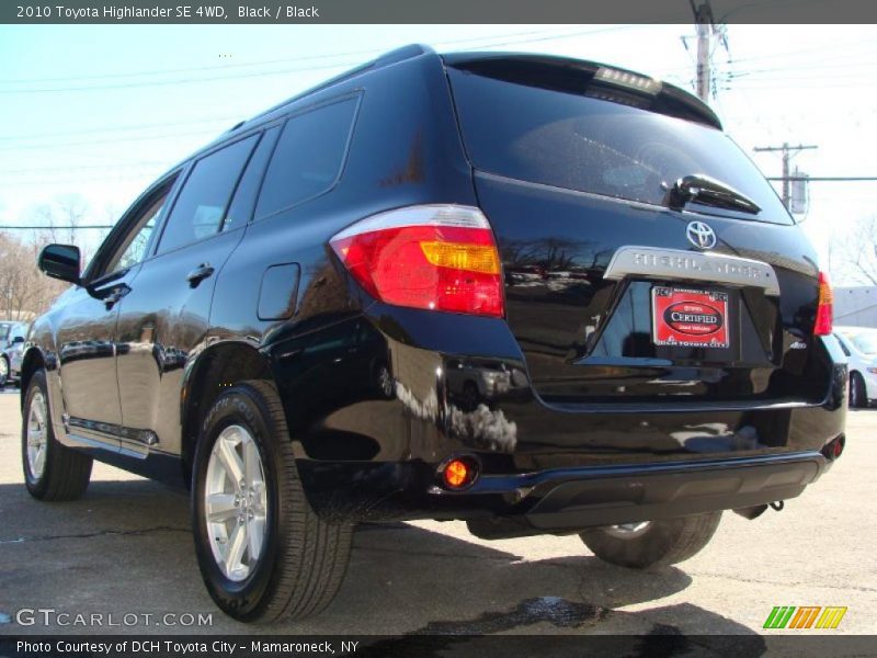 Black / Black 2010 Toyota Highlander SE 4WD