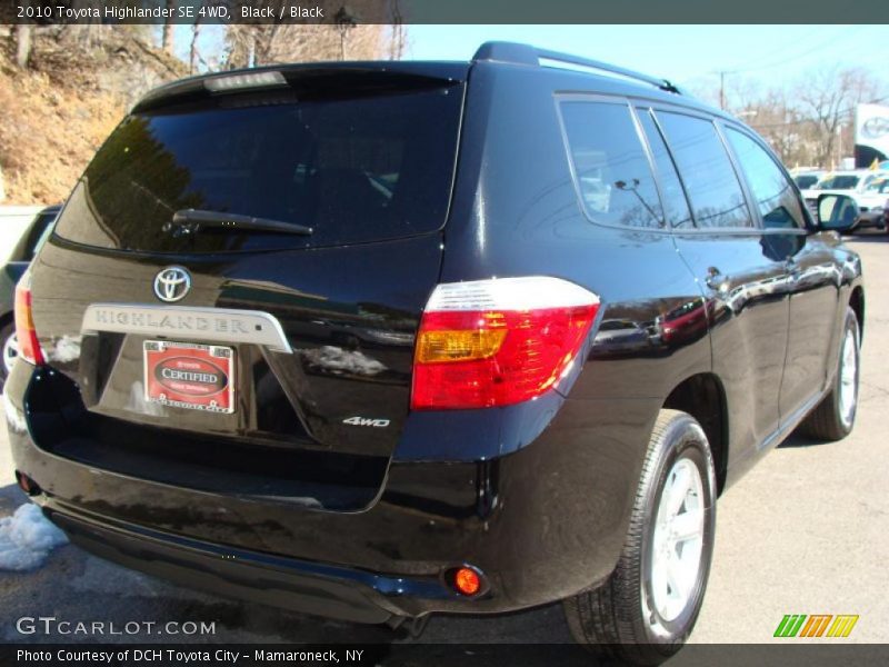 Black / Black 2010 Toyota Highlander SE 4WD