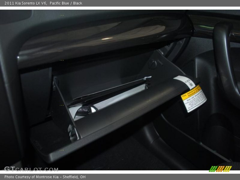 Pacific Blue / Black 2011 Kia Sorento LX V6