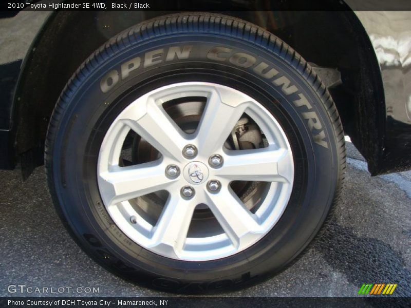 Black / Black 2010 Toyota Highlander SE 4WD