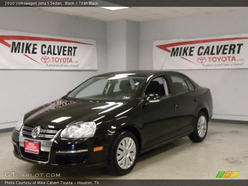 Black / Titan Black 2010 Volkswagen Jetta S Sedan
