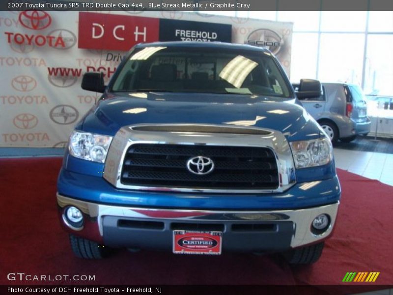 Blue Streak Metallic / Graphite Gray 2007 Toyota Tundra SR5 TRD Double Cab 4x4