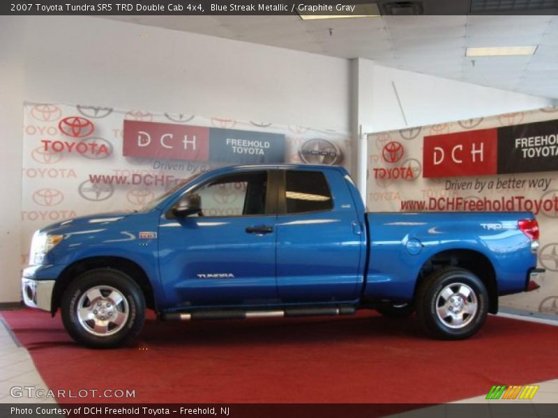 Blue Streak Metallic / Graphite Gray 2007 Toyota Tundra SR5 TRD Double Cab 4x4