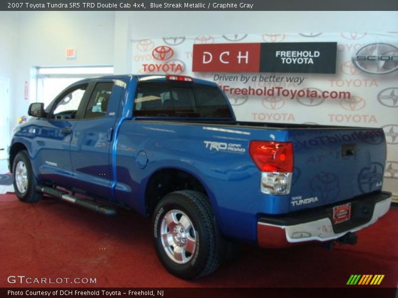 Blue Streak Metallic / Graphite Gray 2007 Toyota Tundra SR5 TRD Double Cab 4x4
