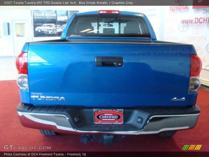 Blue Streak Metallic / Graphite Gray 2007 Toyota Tundra SR5 TRD Double Cab 4x4