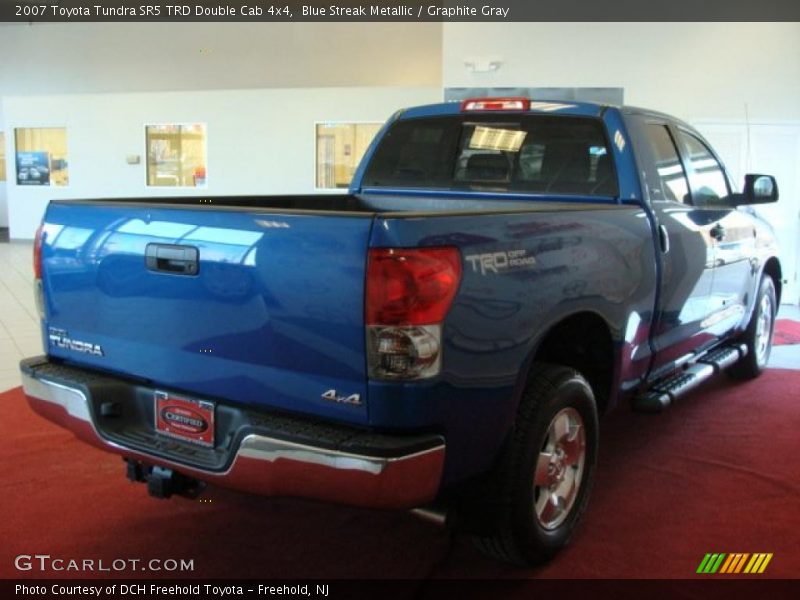 Blue Streak Metallic / Graphite Gray 2007 Toyota Tundra SR5 TRD Double Cab 4x4