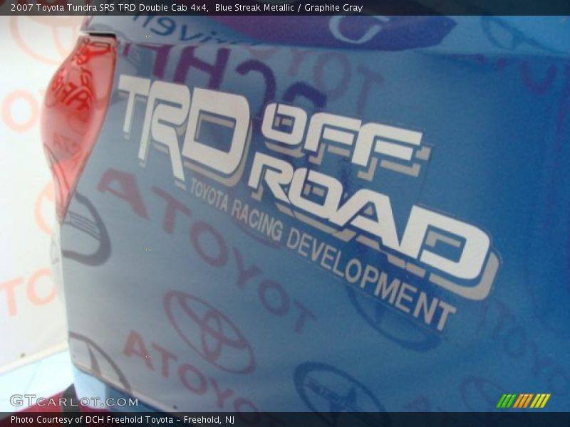 Blue Streak Metallic / Graphite Gray 2007 Toyota Tundra SR5 TRD Double Cab 4x4