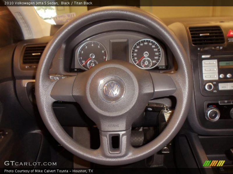 Black / Titan Black 2010 Volkswagen Jetta S Sedan