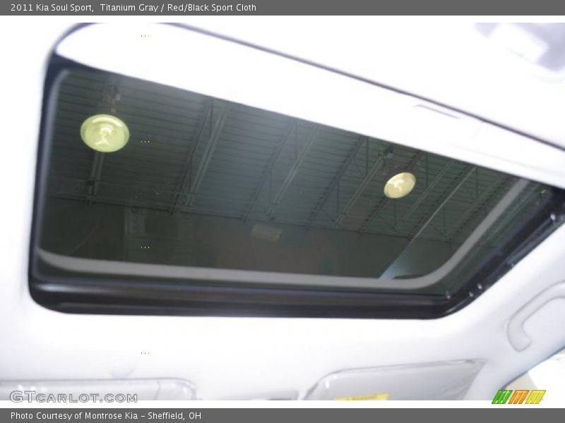 Titanium Gray / Red/Black Sport Cloth 2011 Kia Soul Sport