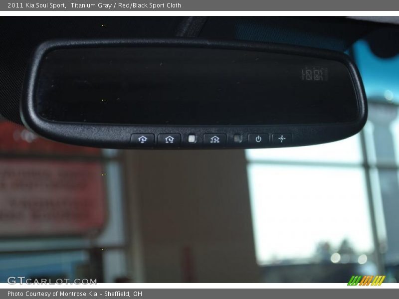 Titanium Gray / Red/Black Sport Cloth 2011 Kia Soul Sport