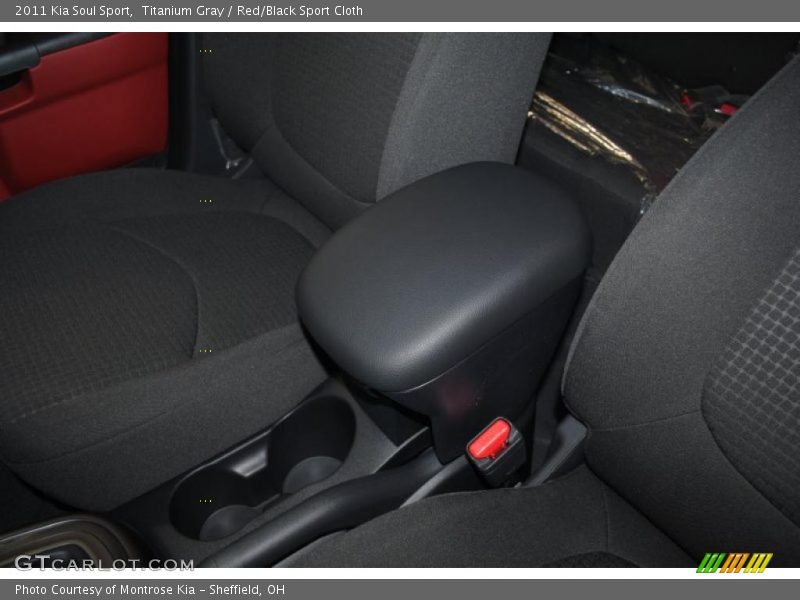 Titanium Gray / Red/Black Sport Cloth 2011 Kia Soul Sport