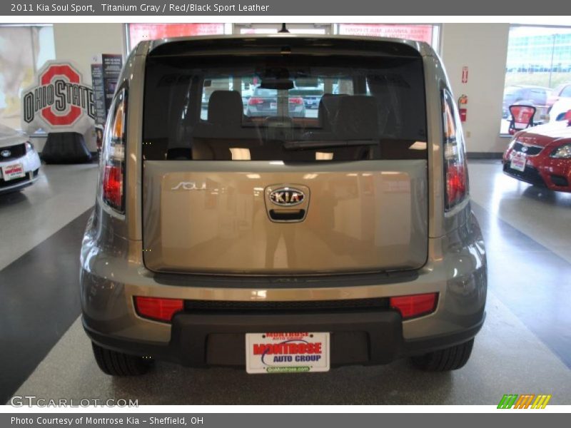 Titanium Gray / Red/Black Sport Leather 2011 Kia Soul Sport