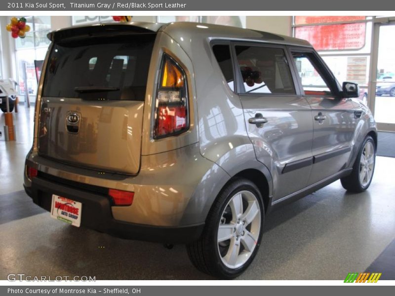 Titanium Gray / Red/Black Sport Leather 2011 Kia Soul Sport