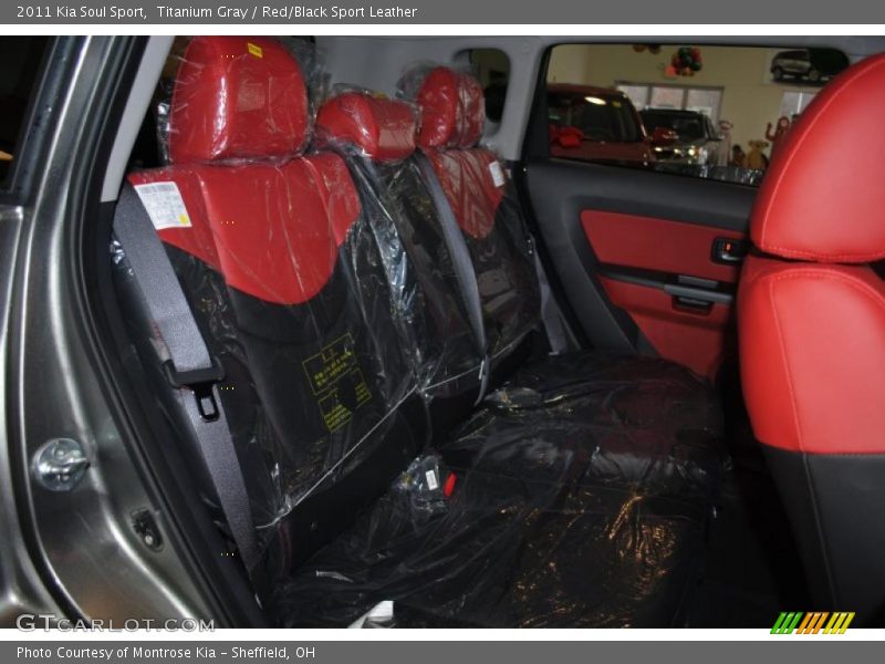 Titanium Gray / Red/Black Sport Leather 2011 Kia Soul Sport