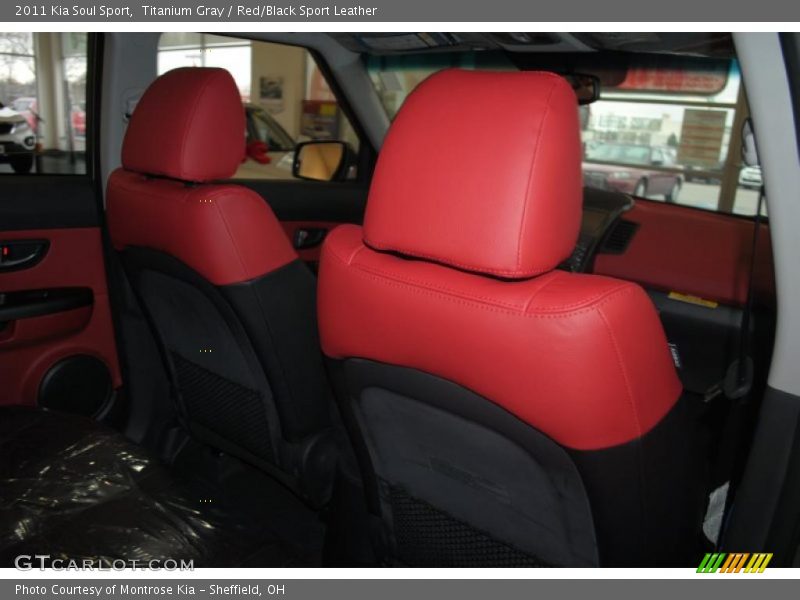 Titanium Gray / Red/Black Sport Leather 2011 Kia Soul Sport