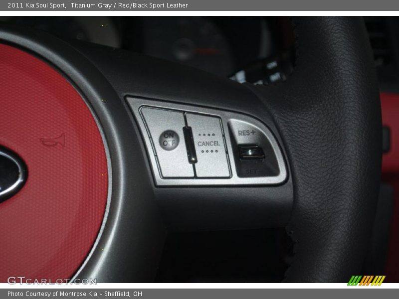 Titanium Gray / Red/Black Sport Leather 2011 Kia Soul Sport