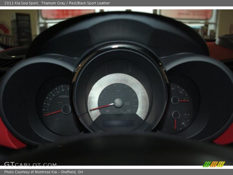 Titanium Gray / Red/Black Sport Leather 2011 Kia Soul Sport
