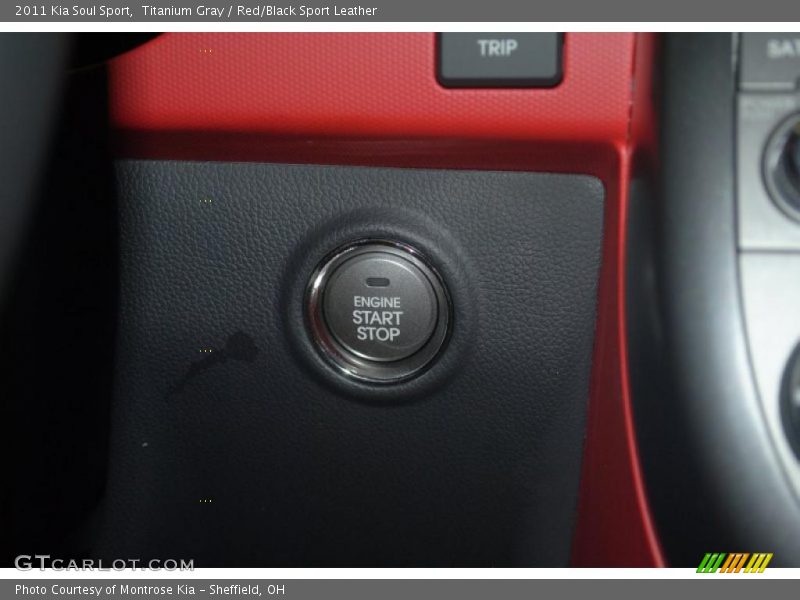 Titanium Gray / Red/Black Sport Leather 2011 Kia Soul Sport