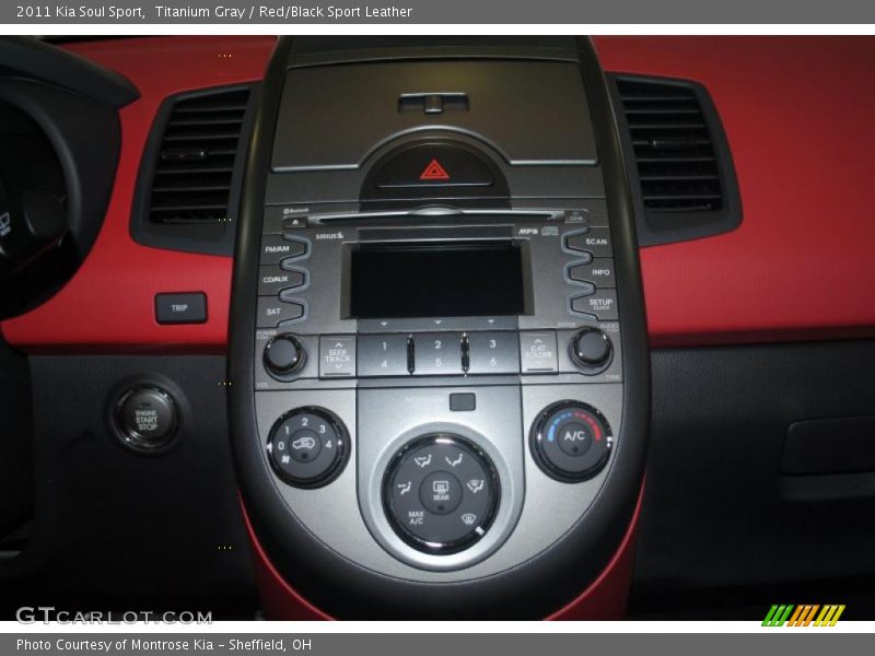 Titanium Gray / Red/Black Sport Leather 2011 Kia Soul Sport
