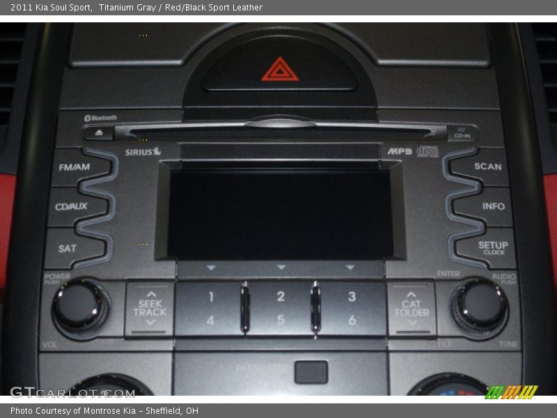Titanium Gray / Red/Black Sport Leather 2011 Kia Soul Sport