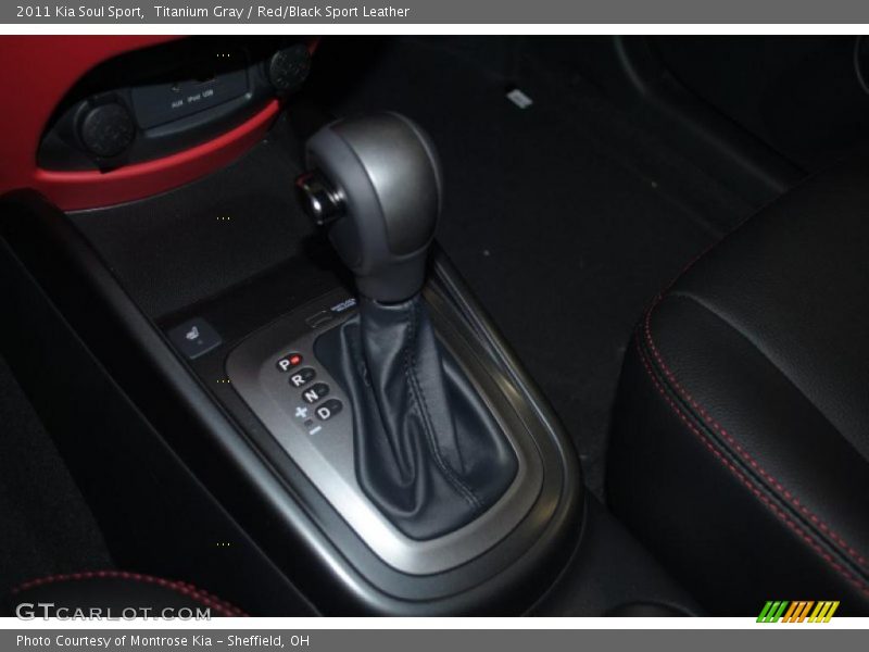 Titanium Gray / Red/Black Sport Leather 2011 Kia Soul Sport