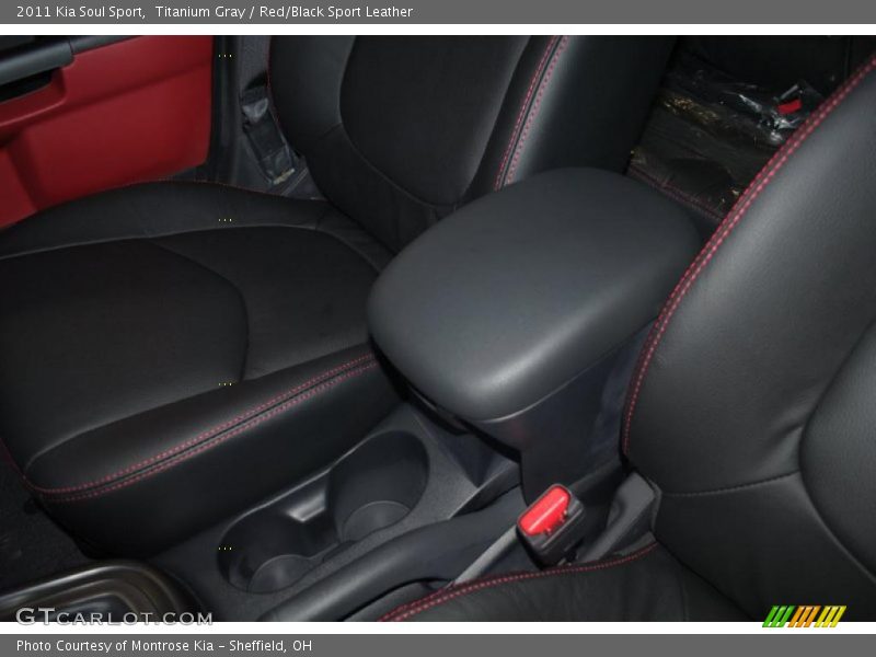 Titanium Gray / Red/Black Sport Leather 2011 Kia Soul Sport