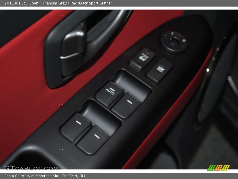 Titanium Gray / Red/Black Sport Leather 2011 Kia Soul Sport
