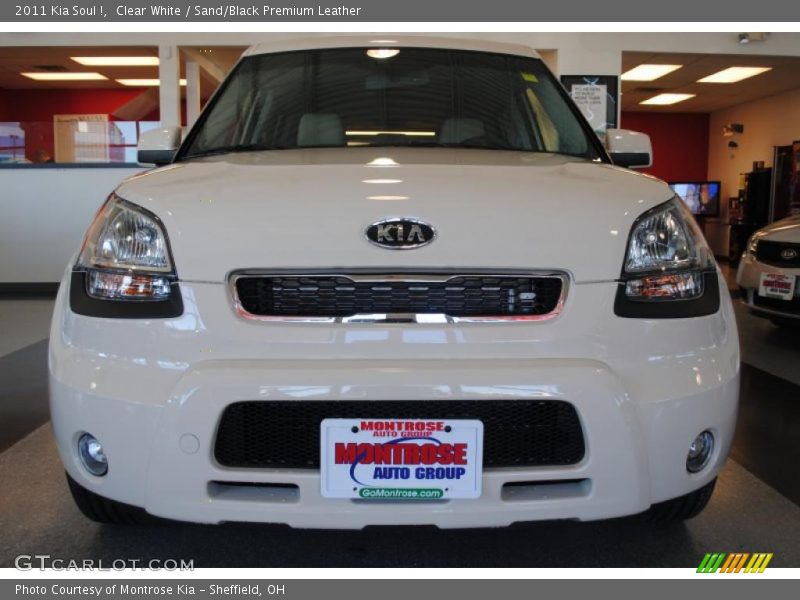Clear White / Sand/Black Premium Leather 2011 Kia Soul !