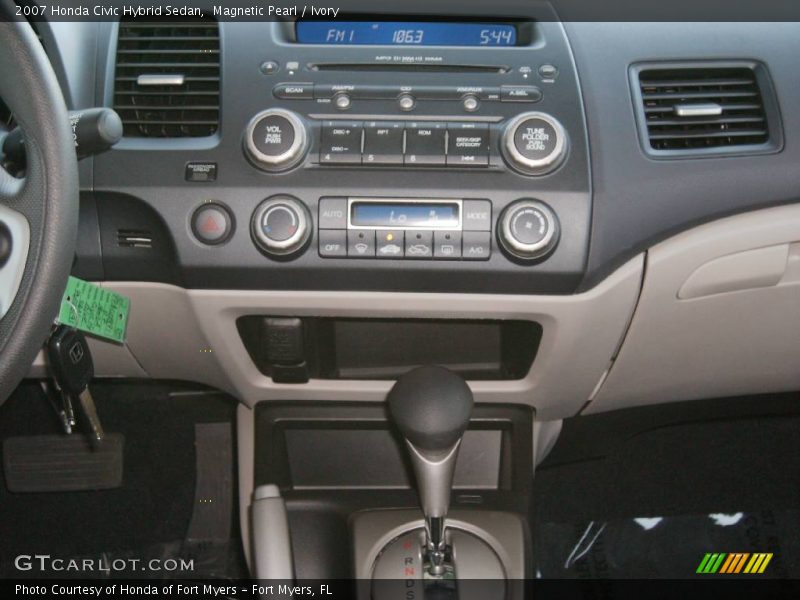 Magnetic Pearl / Ivory 2007 Honda Civic Hybrid Sedan