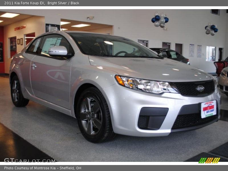 Bright Silver / Black 2011 Kia Forte Koup EX