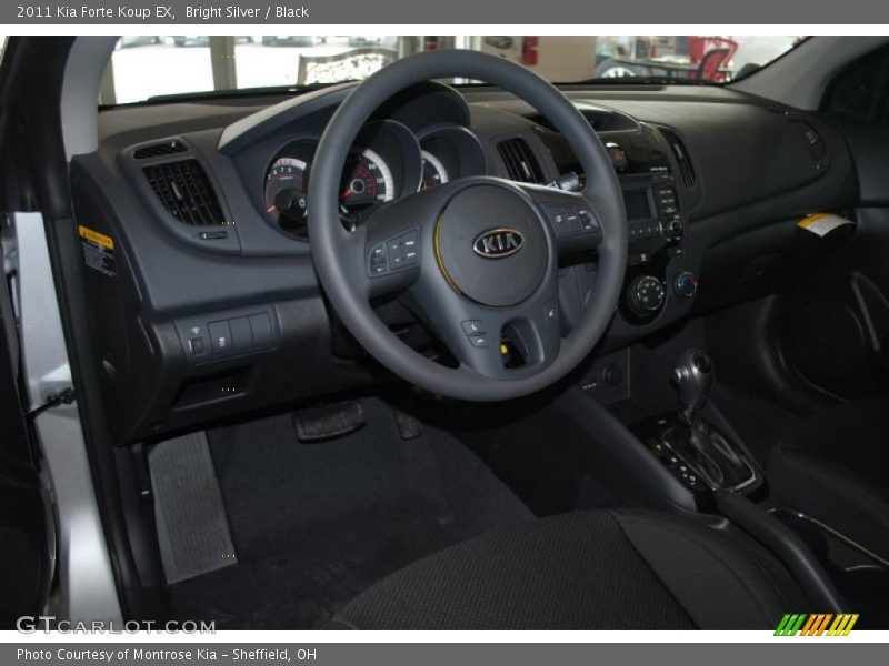 Bright Silver / Black 2011 Kia Forte Koup EX